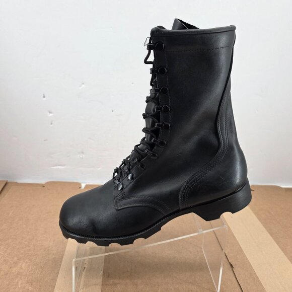 Vintage 1989 PJ RO Search US Air Force Issued Black Leather Combat Boots 10.5 W - Picture 5 of 13